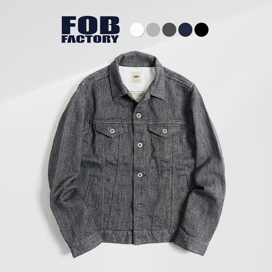 【30%OFF】FOB FACTORY(FOBファクトリー) F2288 リラックスデニム 3rd ジャケット