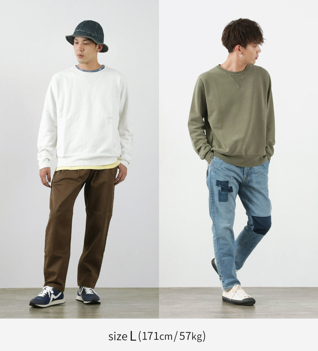 【50%OFF】REMI RELIEF(レミレリーフ) カラー別注 SP加工裏毛 クルー 2023年モデル