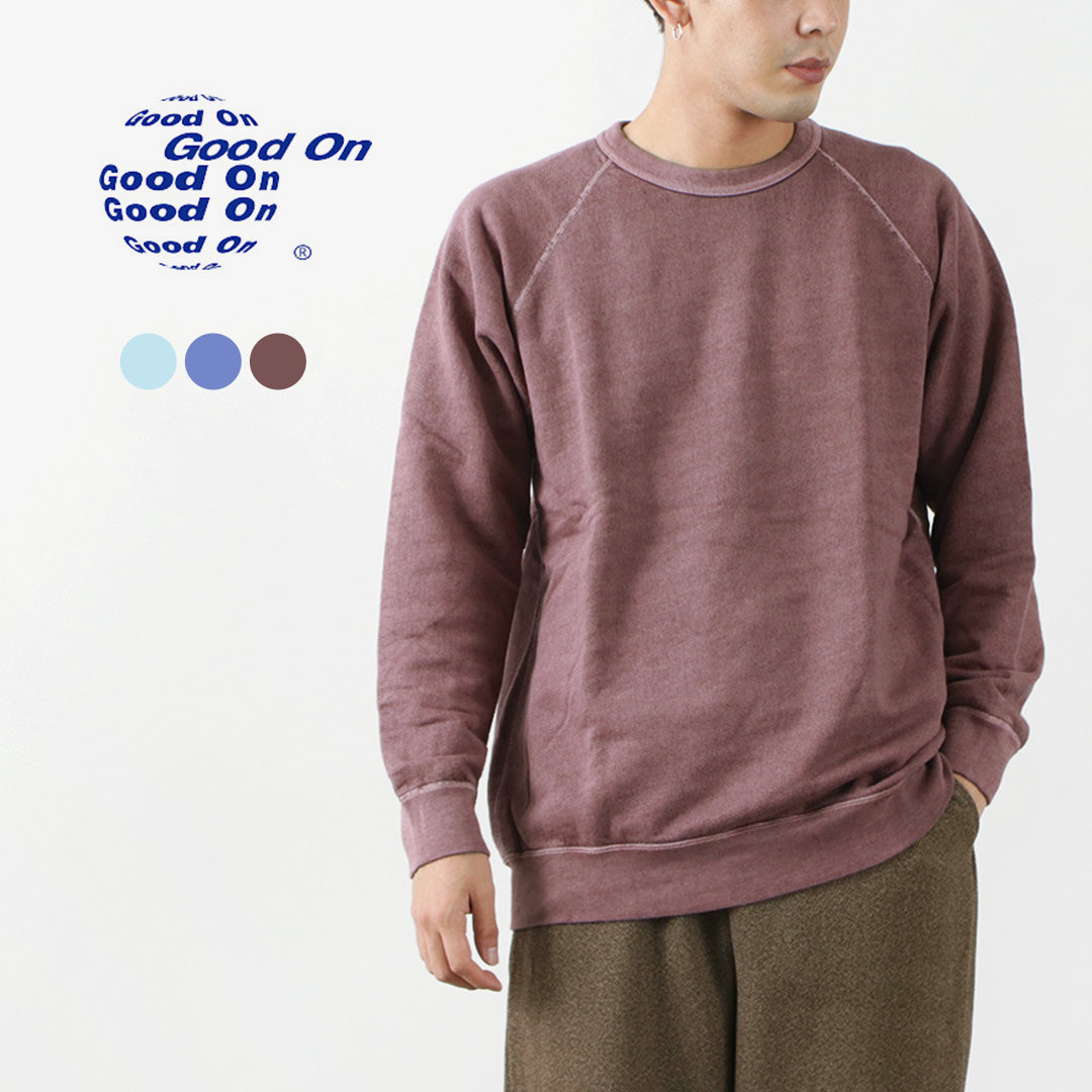 【30%OFF】GOOD ON(グッドオン) ラグランクルースウェット