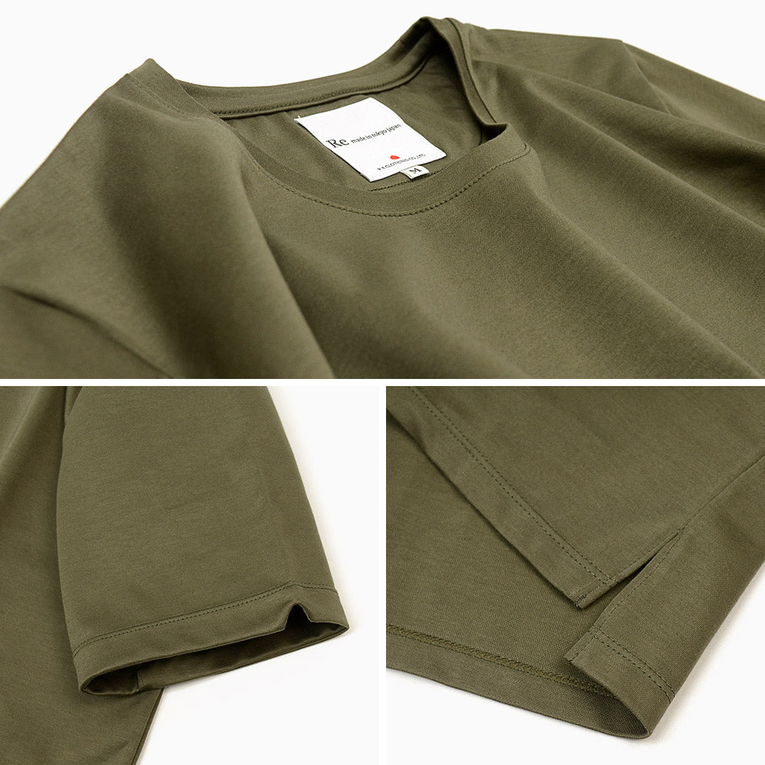 【50%OFF】RE MADE IN TOKYO JAPAN(アールイー) 東京メイド ドレスTシャツ クルーネック