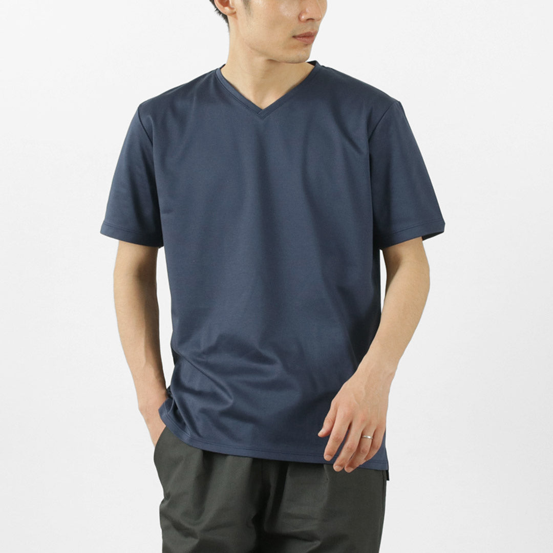 【50%OFF】RE MADE IN TOKYO JAPAN(アールイー) 東京メイド ドレスTシャツ Vネック 2023年モデル