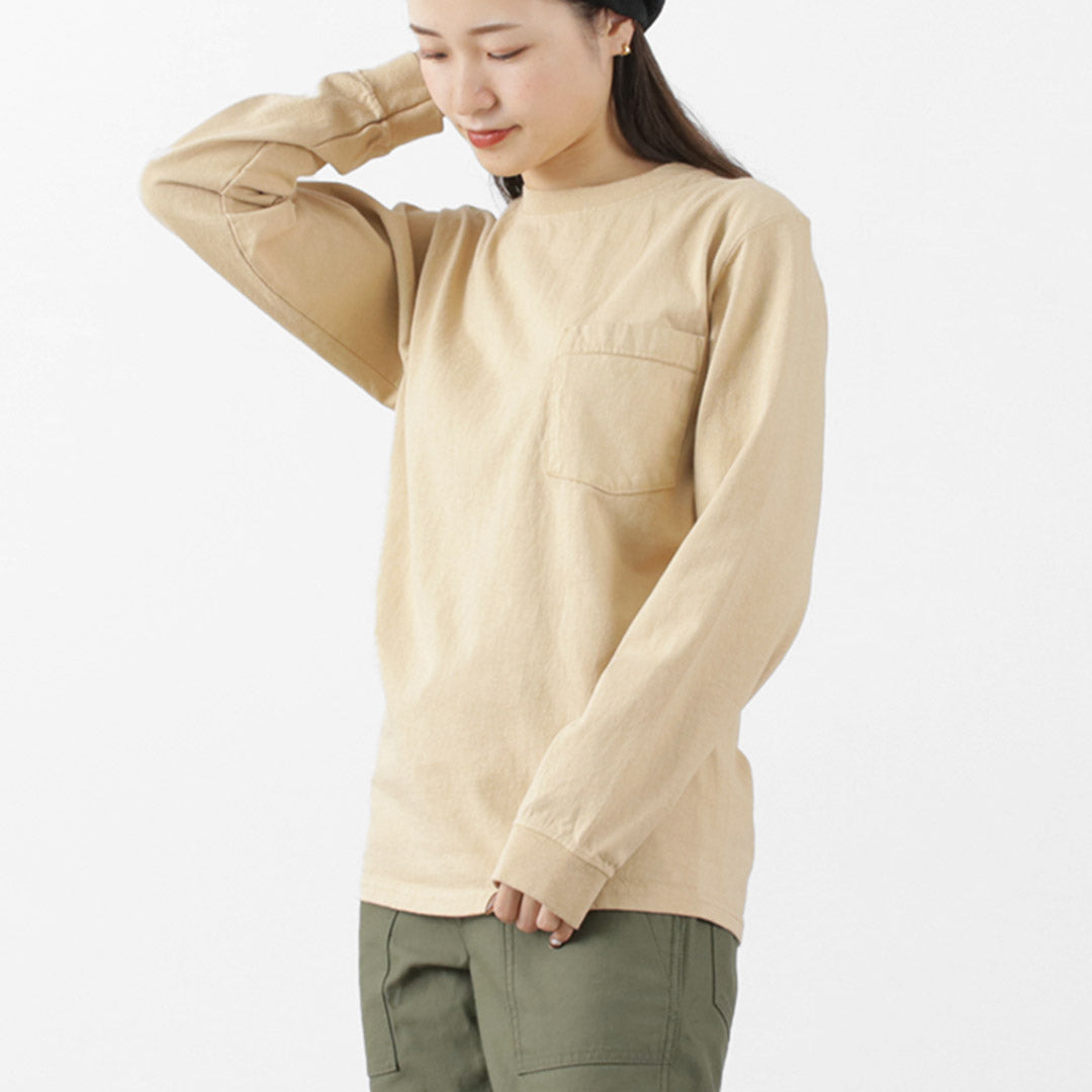 【50%OFF】GOODWEAR(グッドウェア) クルーネック ポケット Tシャツ 長袖