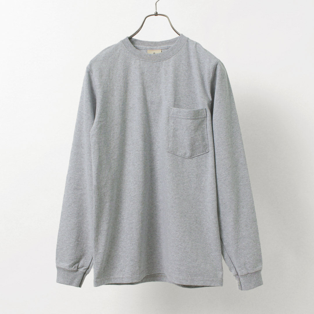 【50%OFF】GOODWEAR(グッドウェア) クルーネック ポケット Tシャツ 長袖