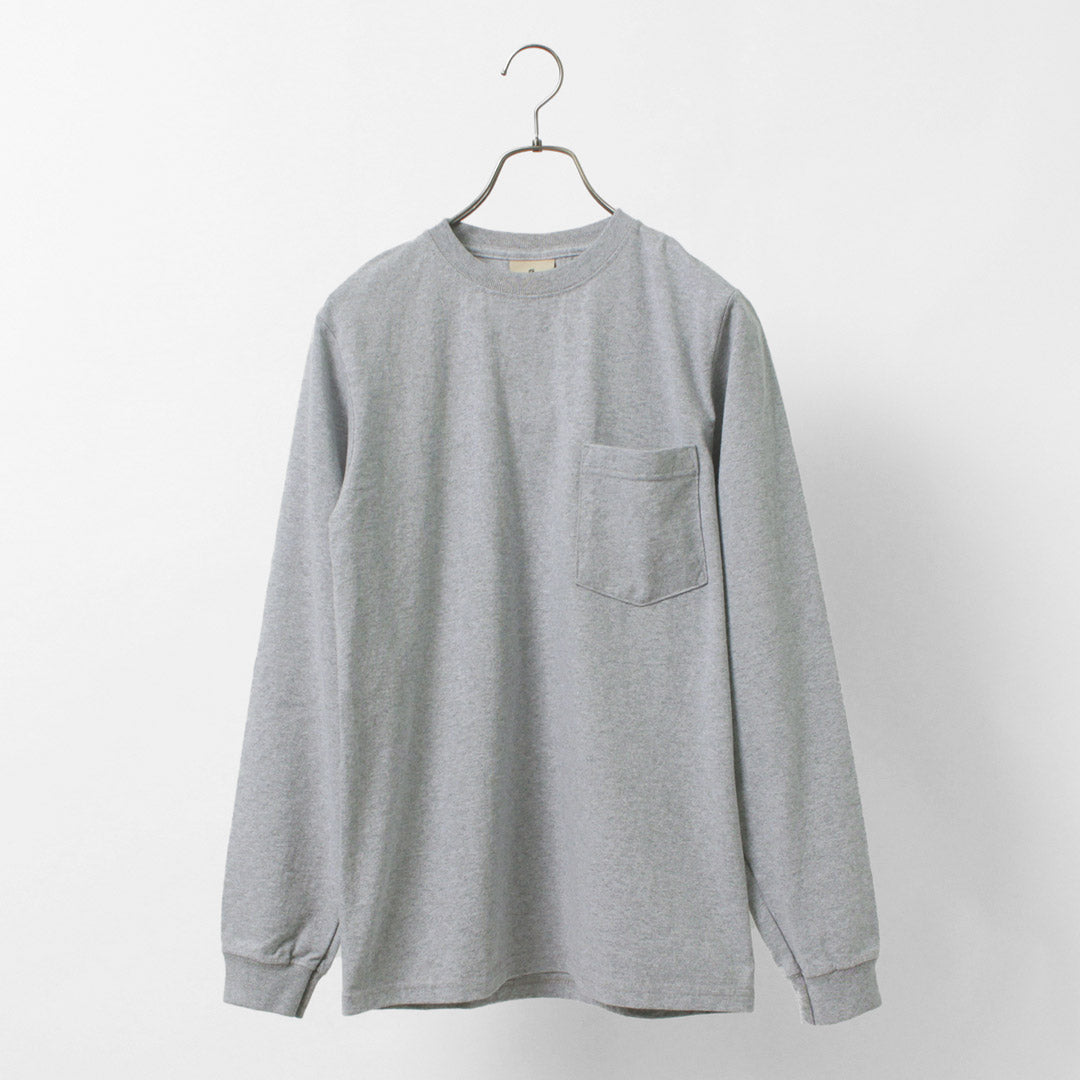 【50%OFF】GOODWEAR(グッドウェア) クルーネック ポケット Tシャツ 長袖