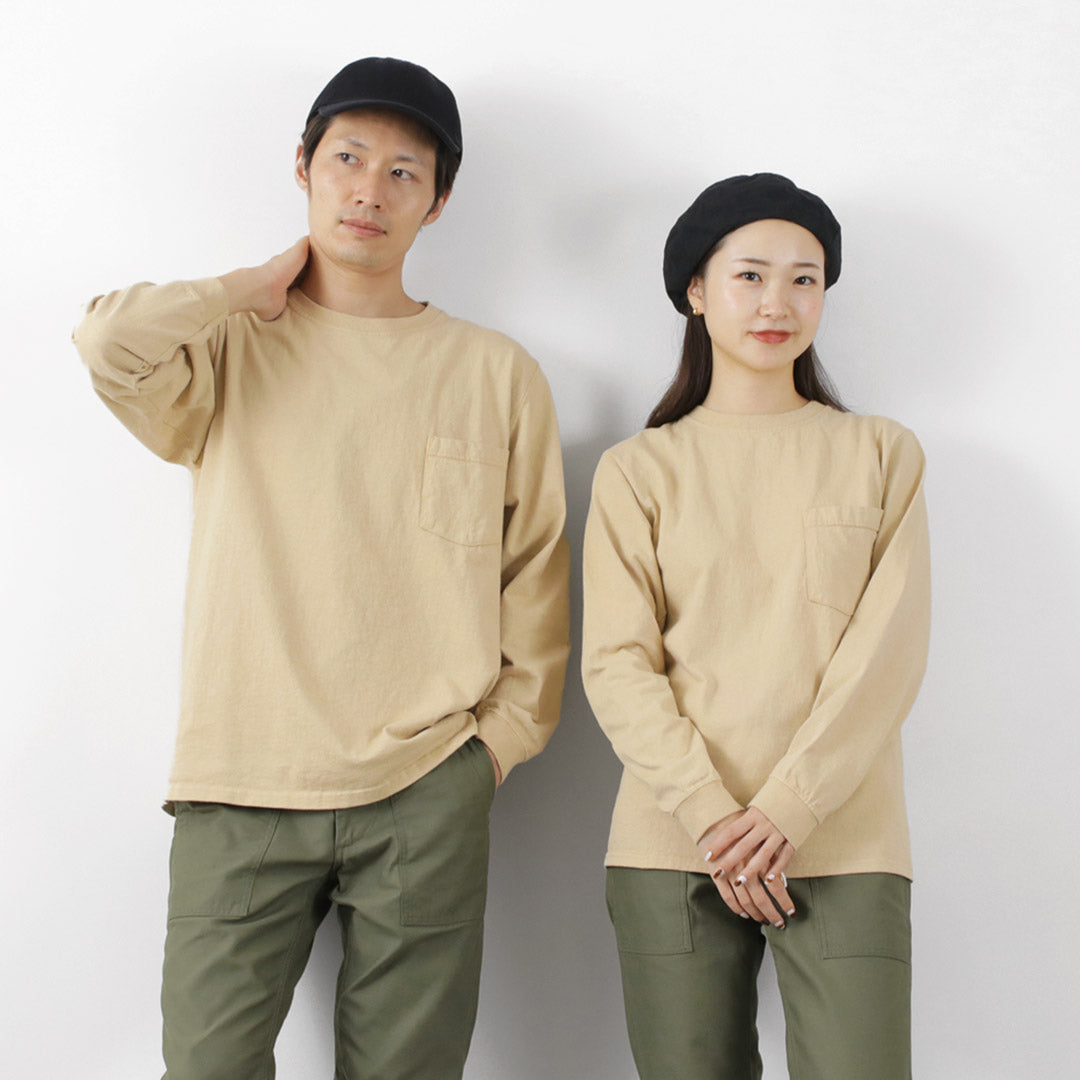 【50%OFF】GOODWEAR(グッドウェア) クルーネック ポケット Tシャツ 長袖