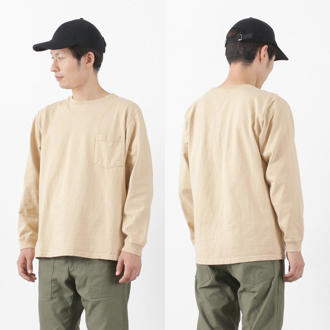 【50%OFF】GOODWEAR(グッドウェア) クルーネック ポケット Tシャツ 長袖
