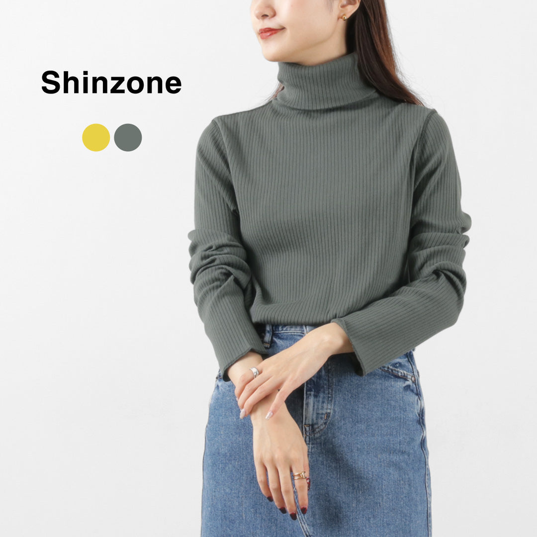 【20%OFF】SHINZONE(シンゾーン) ハイネックリブ 2024年モデル 19SMSCU05 24SMSCU05