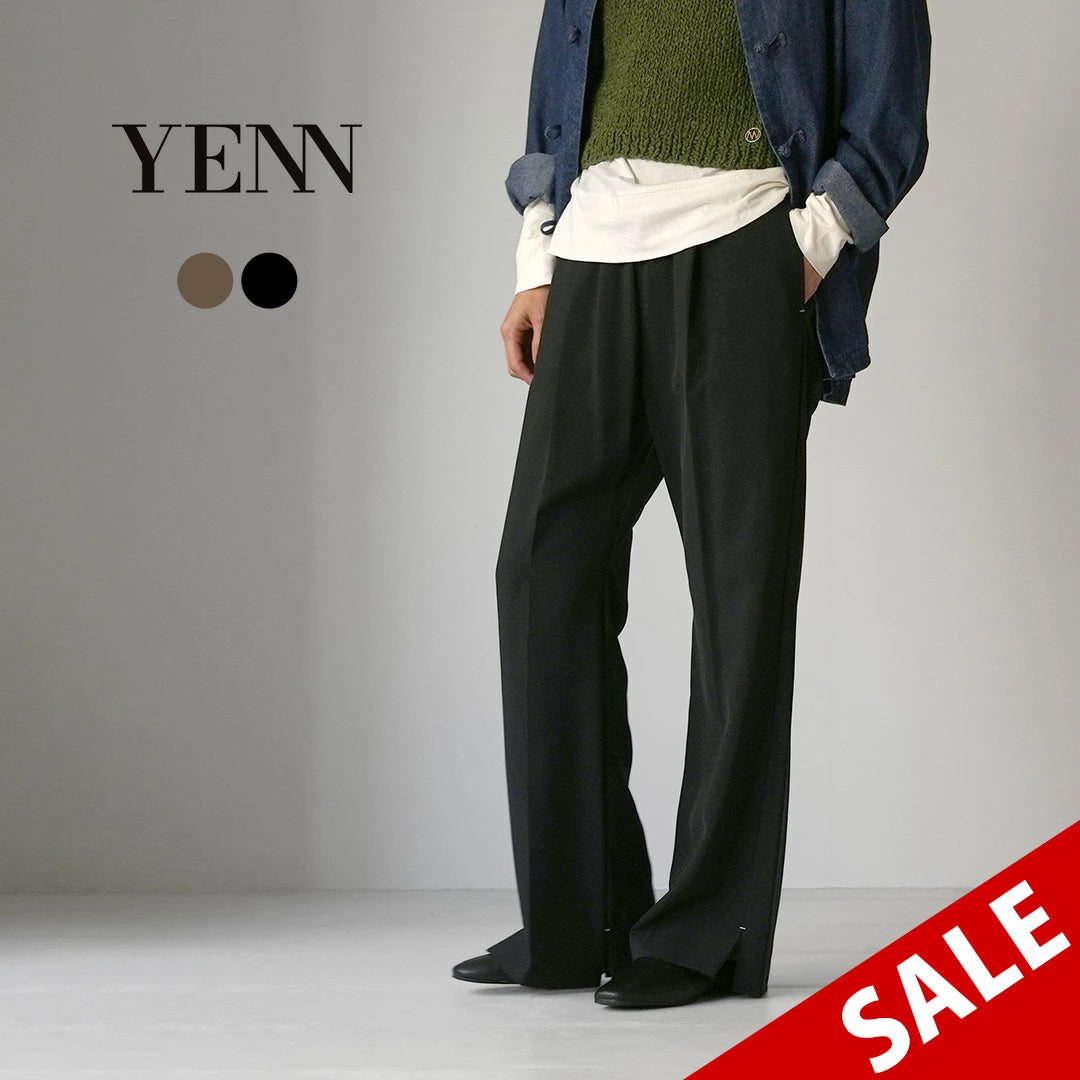 【20%OFF】YENN(イェン) サイド スリット スラックス 2025年モデル