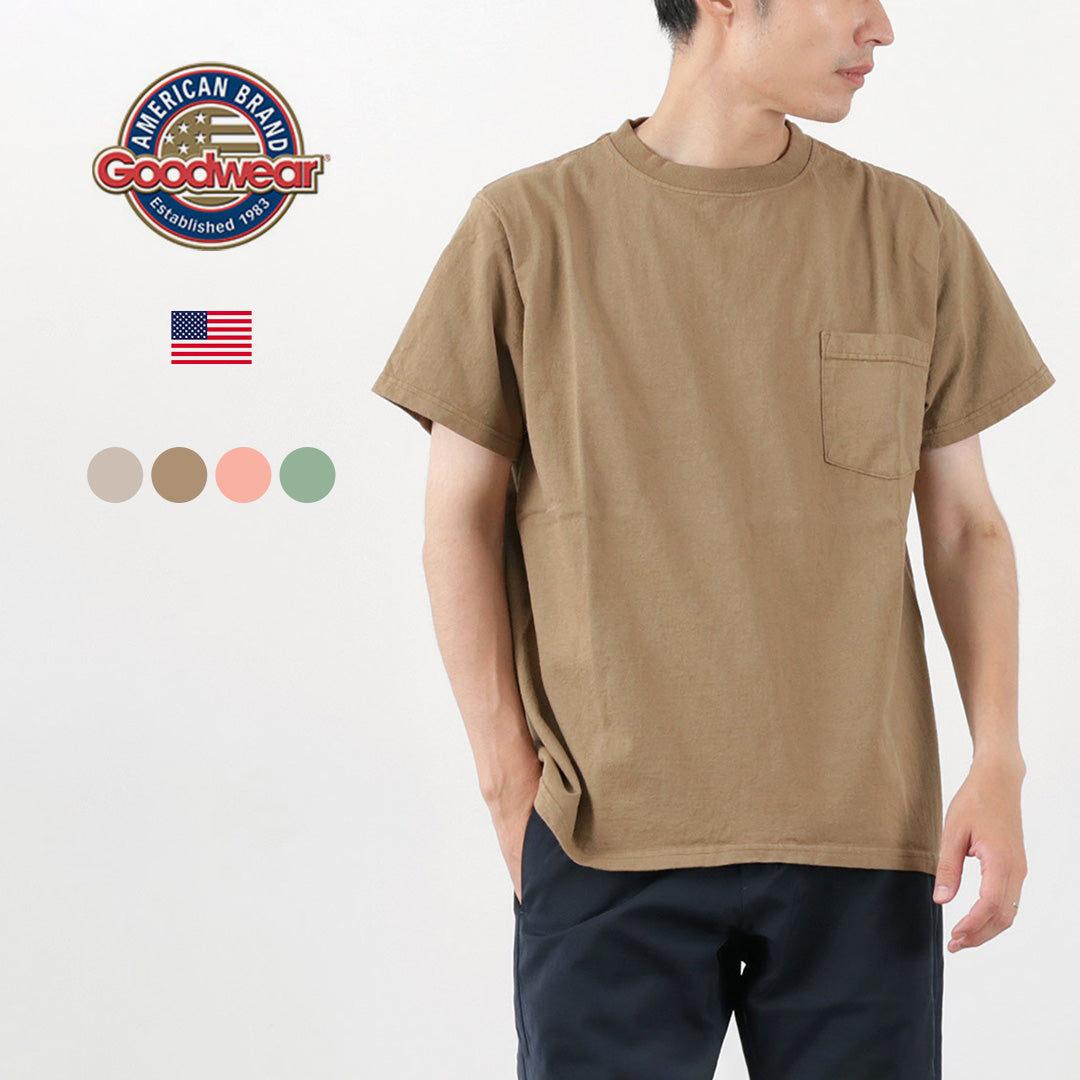 【50%OFF】GOODWEAR(グッドウェア) ポケット Tシャツ 半袖