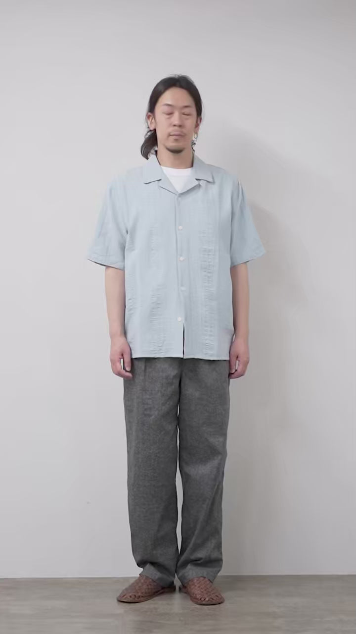 猿*屋様 値下げ！希少　レア　nu/ke ナイロンパンツ KEMA DESIGNS（ケマデザインズ） タック レイジーパンツ 日本製 / 麻