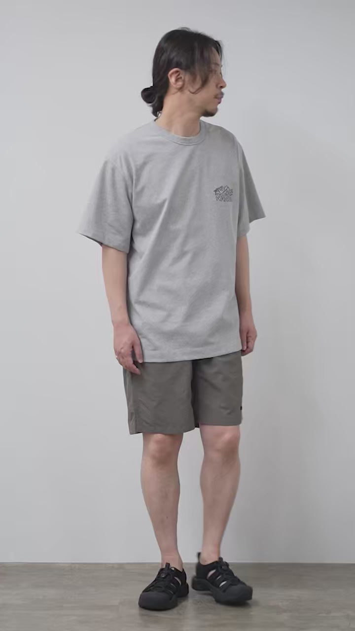 NANGA（ナンガ） エコハイブリッド ラインドローイング Tシャツ / 半袖