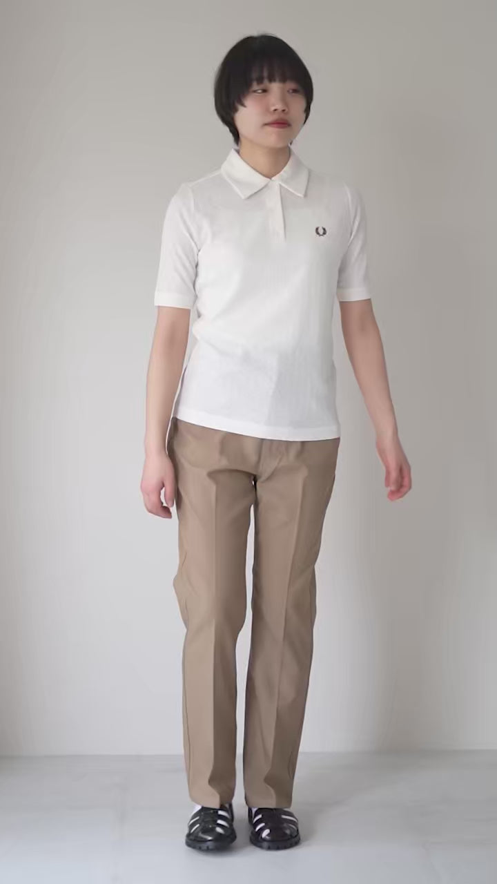 FRED PERRY（フレッドペリー） シアー リブ ポロシャツ / レディース
