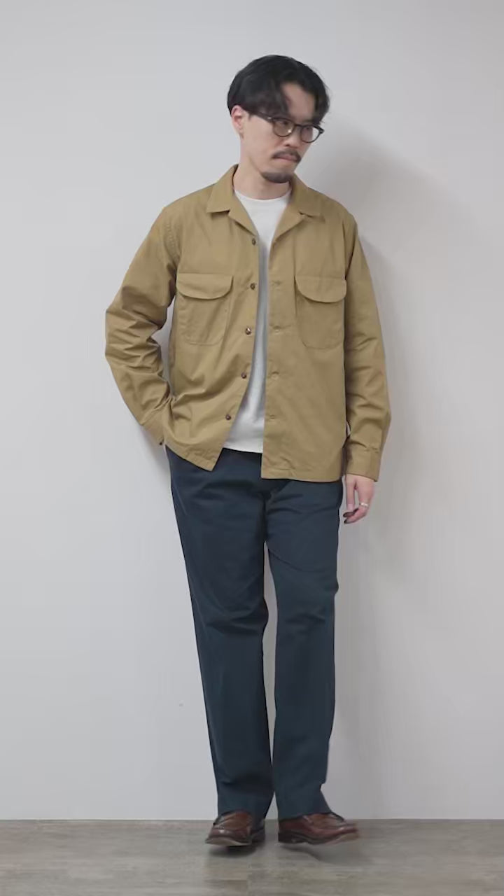FOB FACTORY（FOBファクトリー） F3515 バットダイ ポプリン オープン