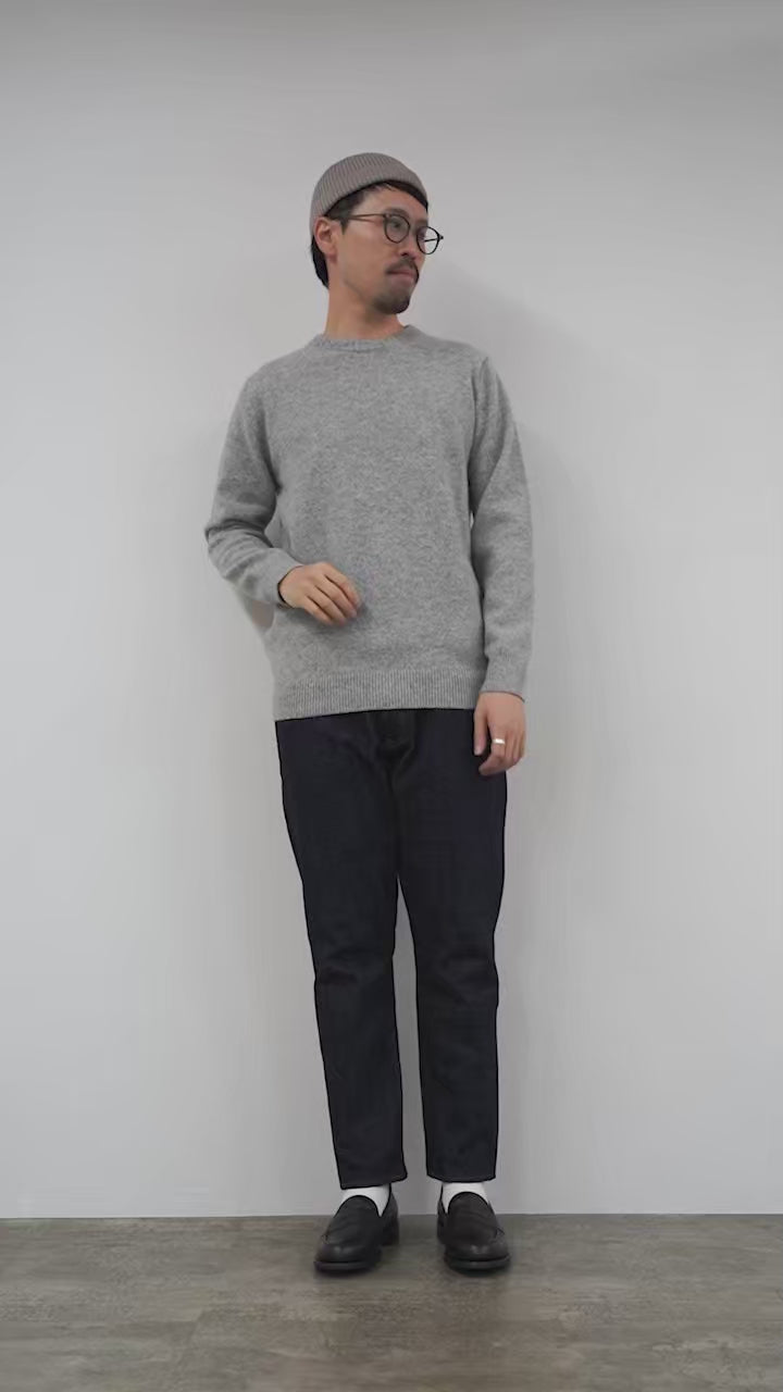 極美品 CALMER カルメール ランダムリブクルーネック crepuscule / Moc Neck P/Oew – CASDAY / キャスデイ