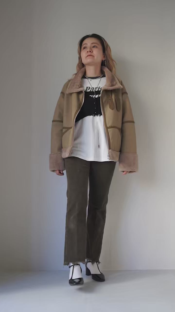 KHA:KI（カーキ） エコムートン B3 ジャケット / レディース