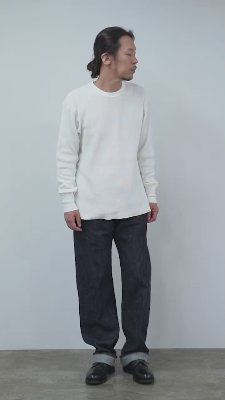 HEALTHKNIT（ヘルスニット） サーマルキングワッフル クルーネック