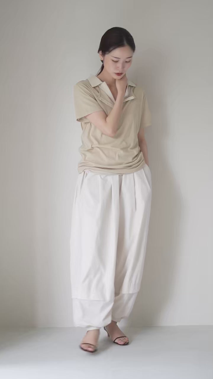 ETRE TOKYO（エトレトウキョウ） ヘンリーポロ レイヤードセット プル