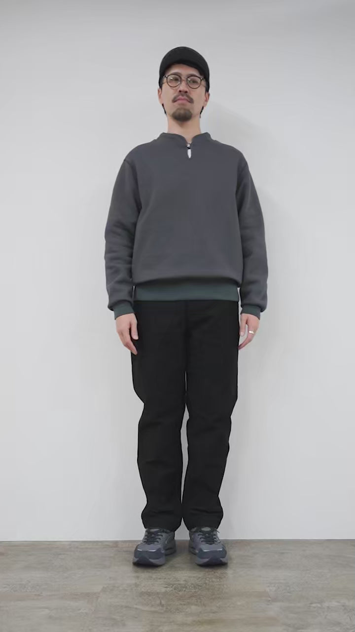 BARNS（バーンズ）小寸 ボタンワークスコンチョ スウェット / 長袖