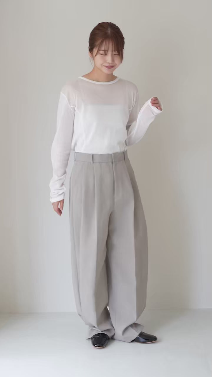 ETRE TOKYO（エトレトウキョウ） サイドヘムタックパンツ