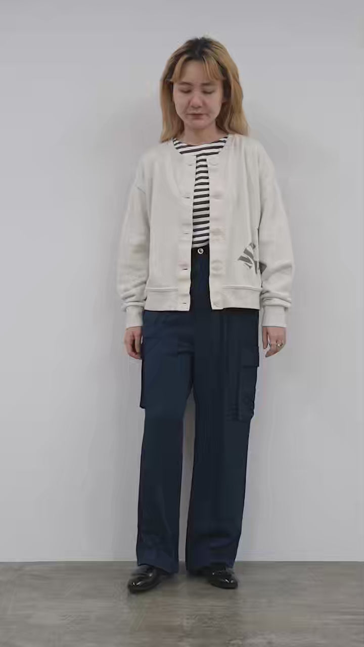 KHA:KI（カーキ） リメイク スウェット カーディガン / レディース