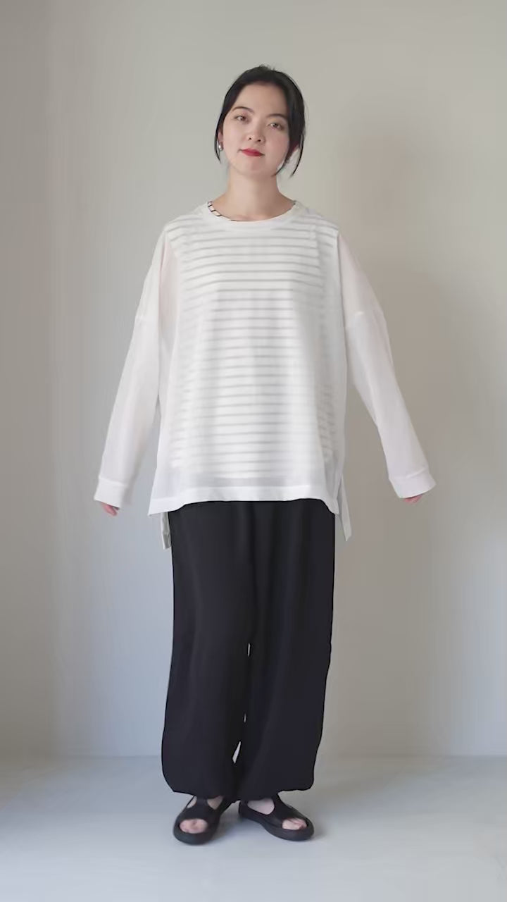 mizuiro ind（ミズイロインド） ワッシャーボイル ワイド プルオーバー