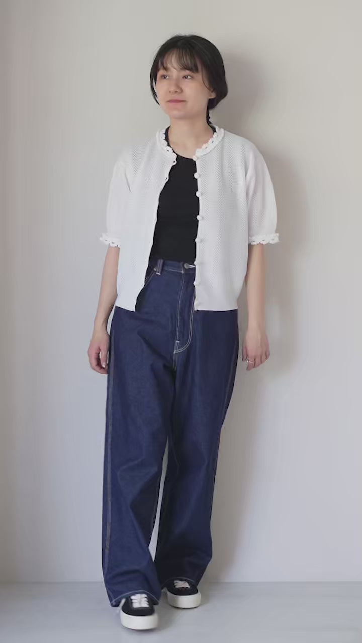 SHINZONE（シンゾーン） メッシュ レース ニット カーディガン