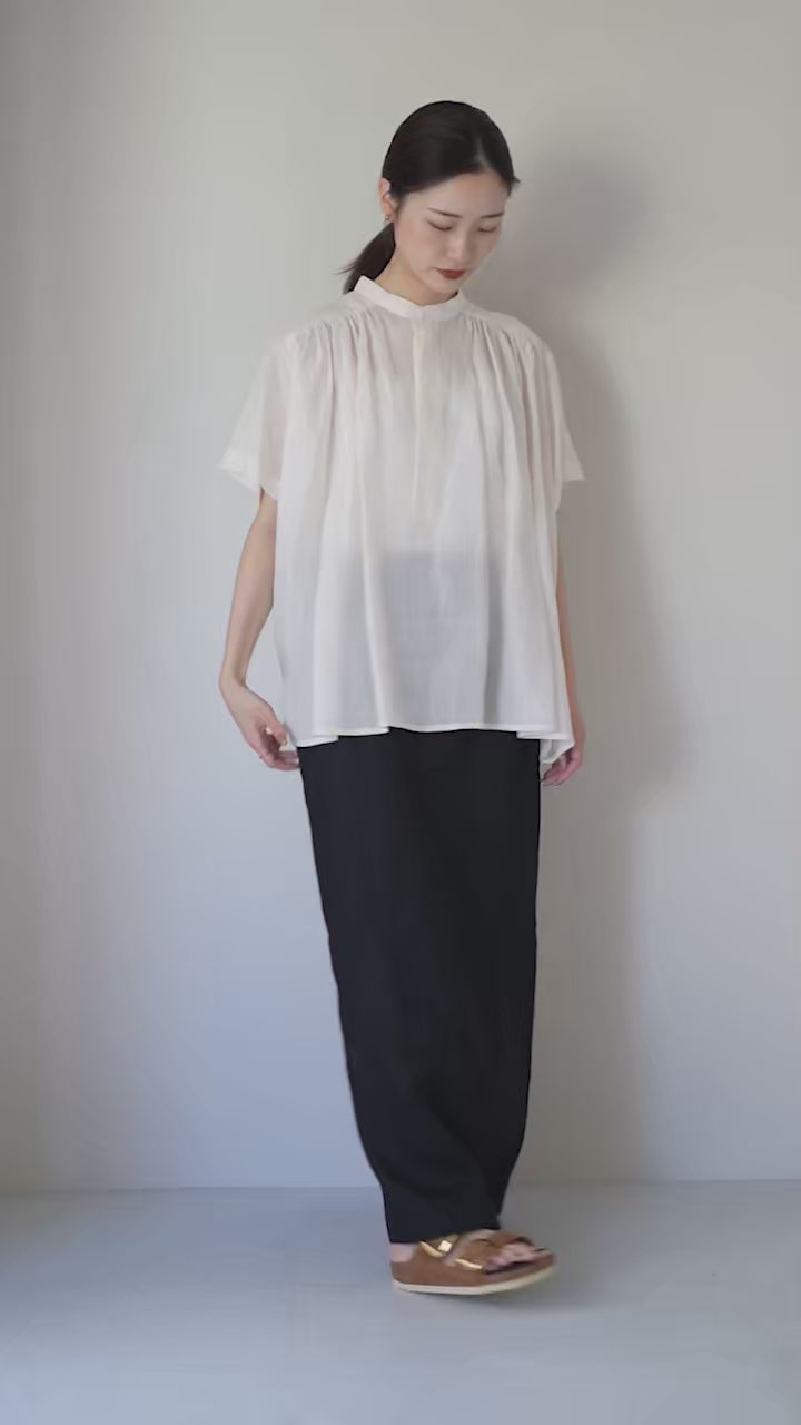 LE GLAZIK（ル グラジック） ラミー ギャザーショートシャツ