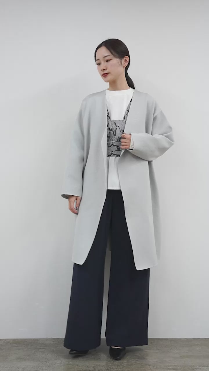 mizuiro ind（ミズイロインド） Vネック ニットジャケット｜ROCOCO