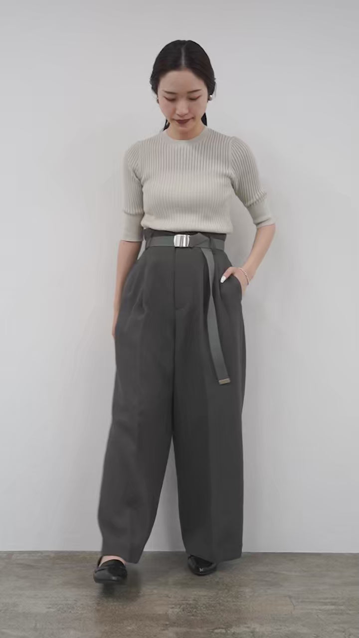 ETRE TOKYO（エトレトウキョウ） ハイウエストベルテッドセミワイド 