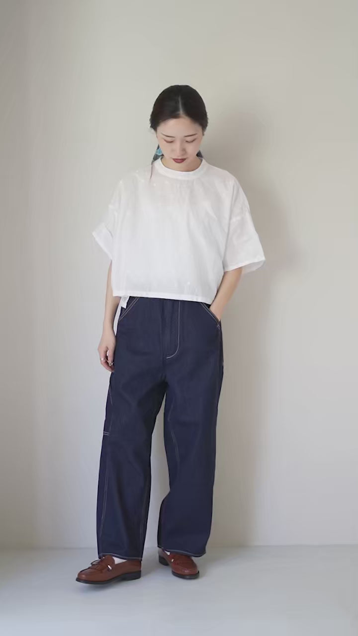 MIDIUMI（ミディウミ） ドット ワイドシャツ プルオーバー / ブラウス