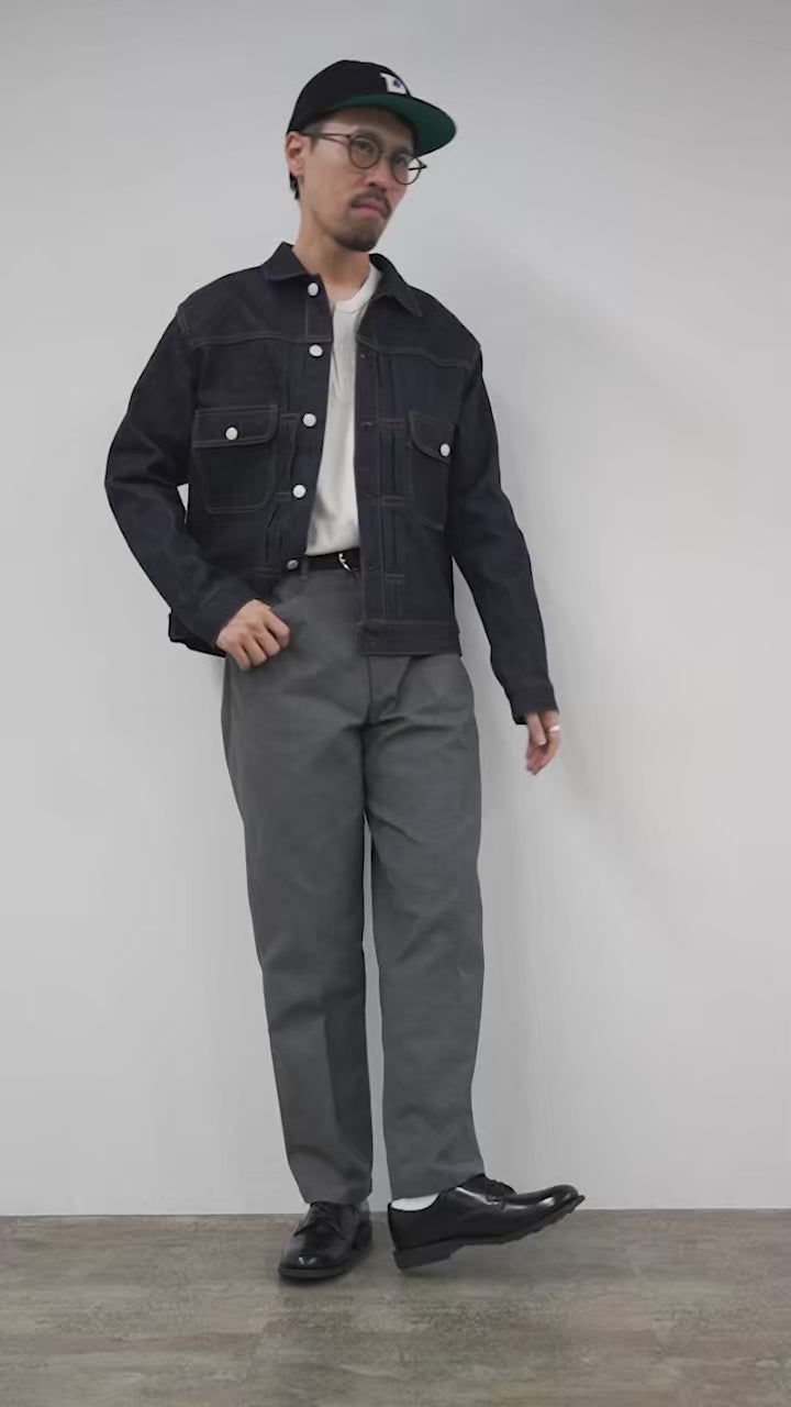 FOB FACTORY（FOBファクトリー） F0538 スタプレ ワイドパンツ