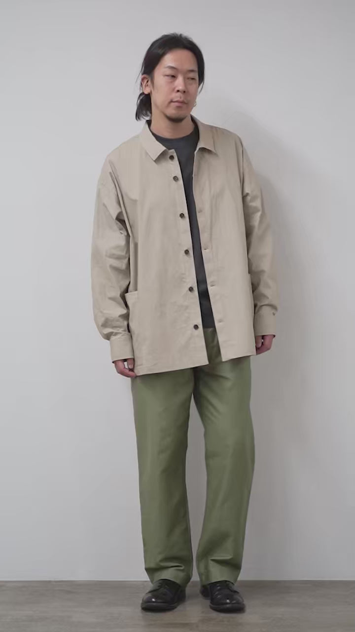 BASISBROEK（バージスブルック） オルガン コットンリネン シャツ