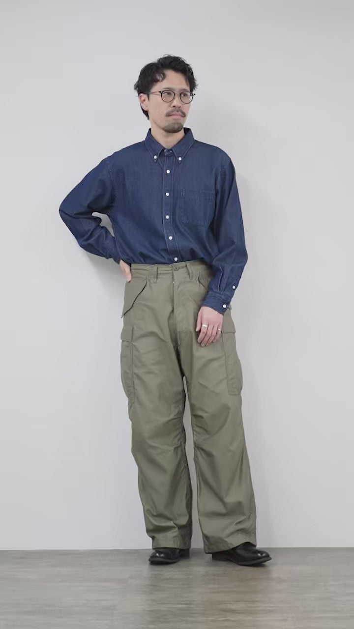 FOB FACTORY カーゴパンツ ネイビー　L FOB FACTORY（エフオービーファクトリー） ベイカーパンツ 日本製 FOB