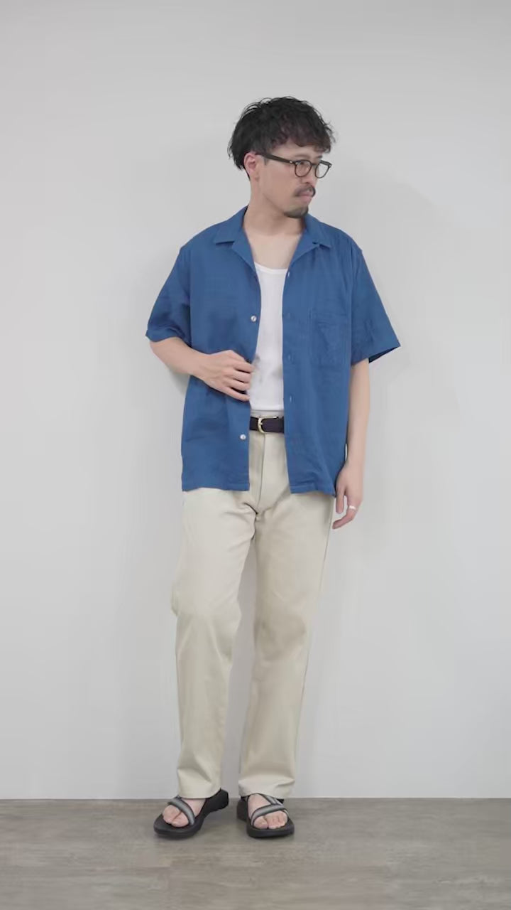 FOB FACTORY（FOBファクトリー） F3507 インディゴ ガーゼ ホリディ