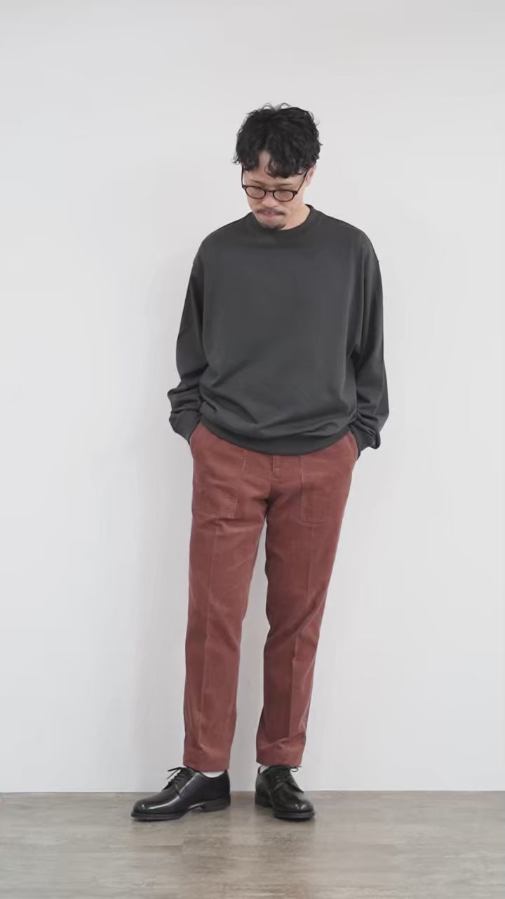 HANDVAERK（ハンドバーク）クルーネック ロングスリーブTシャツ