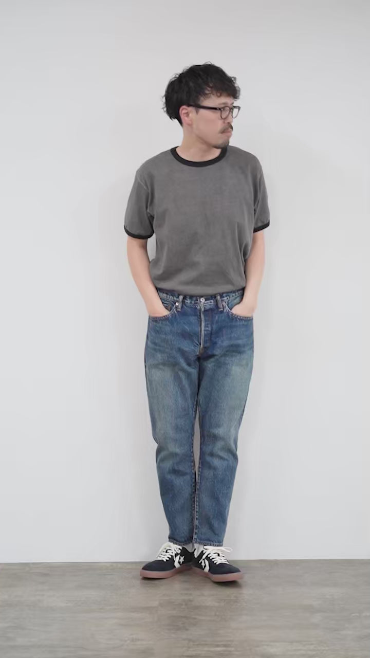 SANCA（サンカ） 15.5オンス デニムテーパード ユーズド 5Pパンツ