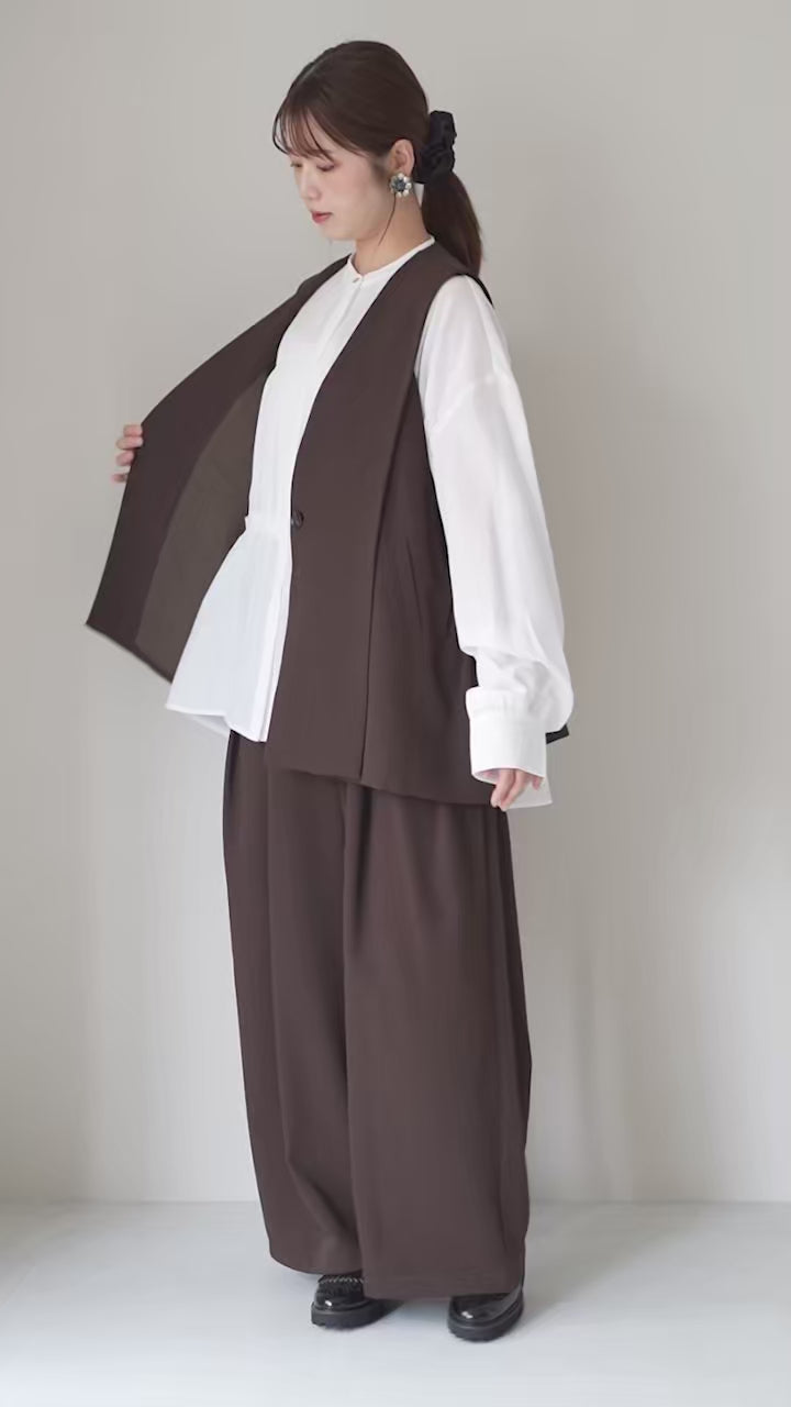 CYAN TOKYO（シアン トーキョー） アームプリーツ 3Dベスト