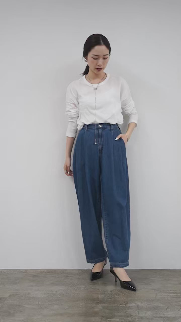 バルーンデニムブルゾン　yori バルーンデニムブルゾン yori yori