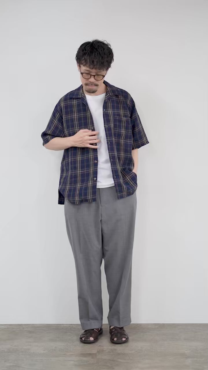 SEUVAS（ソウバス）オープンカラー シャツ / メンズ シャツ 半袖