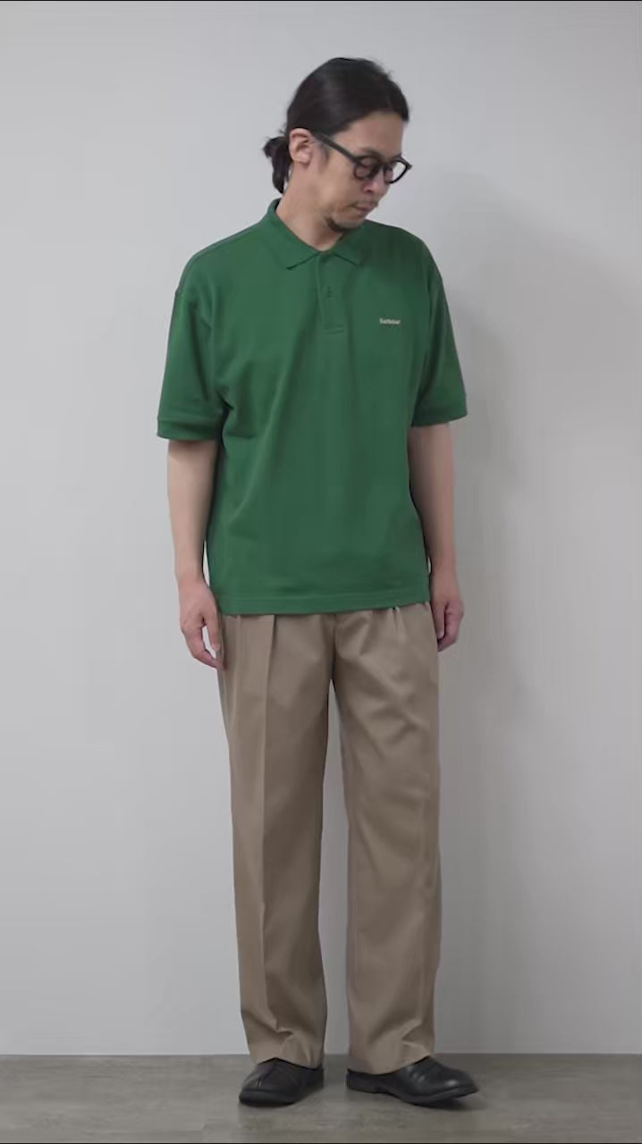 BARBOUR（バブアー） ヘクサム オーバーサイズ ポロシャツ / 半袖