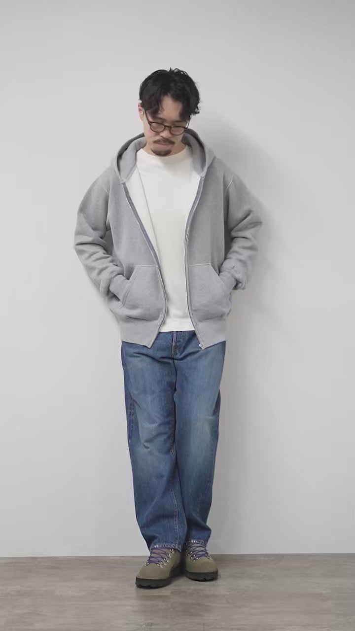 BARNS（バーンズ） 小寸 ジップパーカー / メンズ 長袖 裏起毛 COZUN