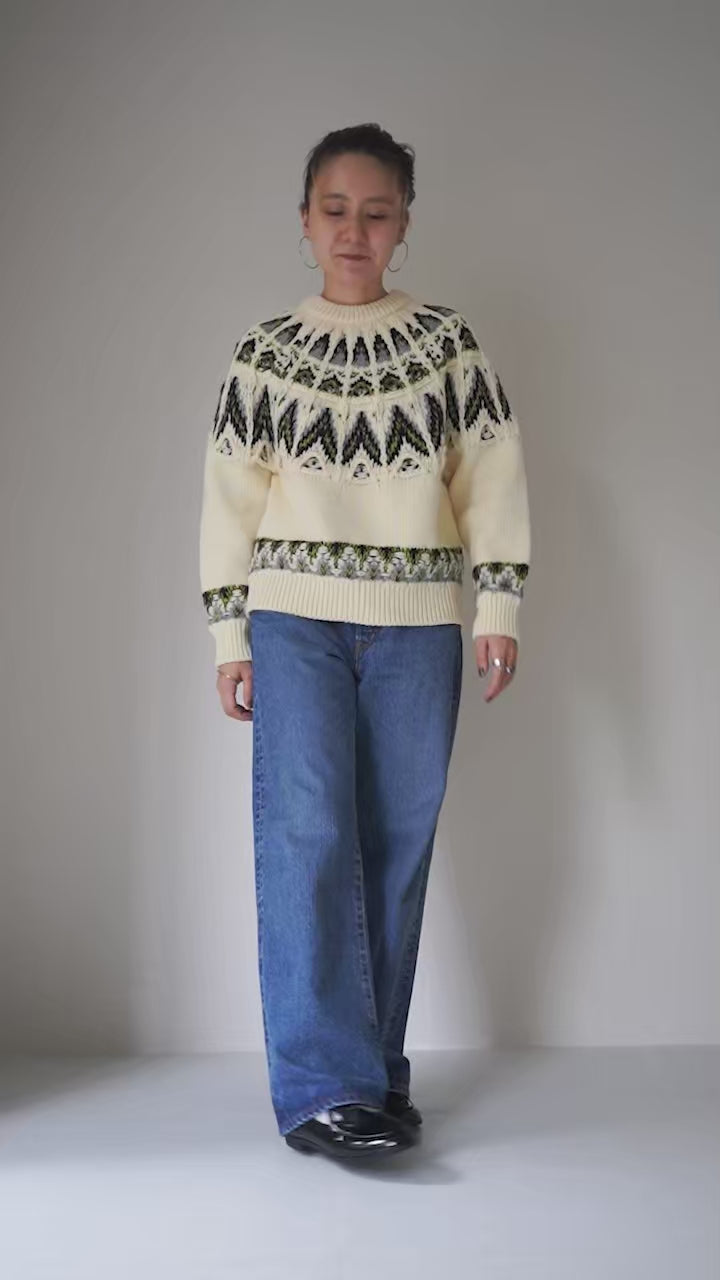 COOHEM（コーヘン） 交編 ノルディック ニットプルオーバー