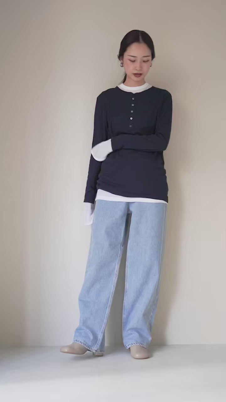 ETRE TOKYO（エトレトウキョウ） ヘンリーネックレイヤードセットロン