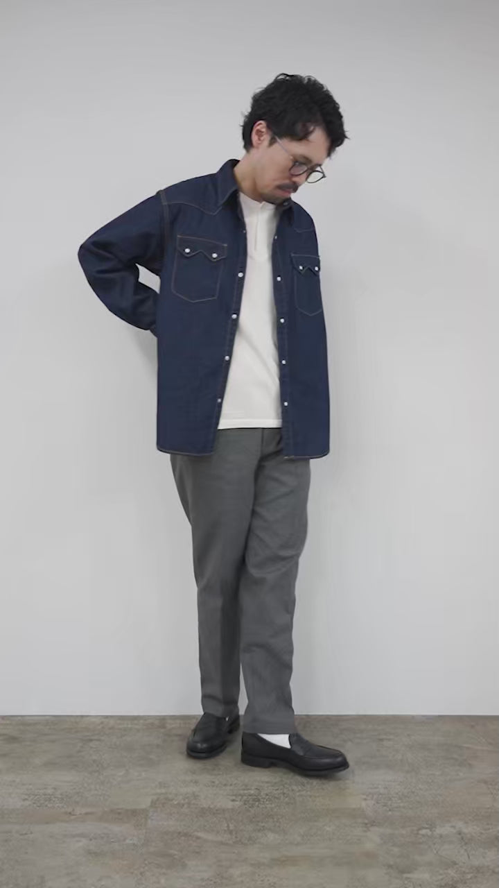 れれれ REMI RELIEF（レミレリーフ） 8.5ozデニム ノコギリ型フラップ
