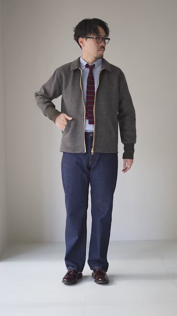 MEER. ZIP UP RIBBON BLOUSON メーアリボンブルゾン RE MADE IN TOKYO JAPAN（アールイーメイドイントウキョウジャパン