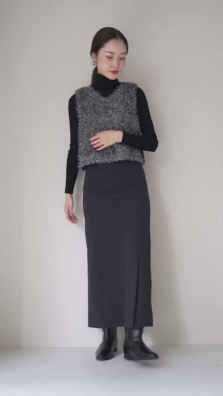 CYAN TOKYO（シアン トーキョー） スパークル シャギー ニットベスト