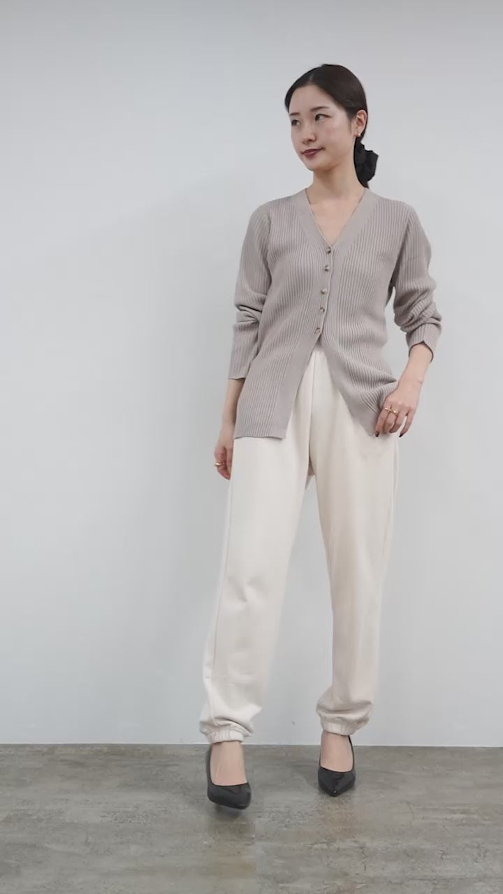 YENN（イェン） リブニット カーディガン｜ROCOCO ONLINE STORE