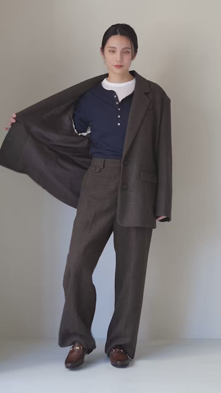 ETRE TOKYO（エトレトウキョウ） チェックツィードテーラージャケット