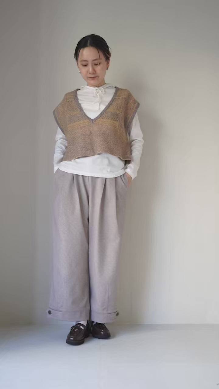 KELEN（ケレン） DAWNI ランダムパターン デザインニット ジレ