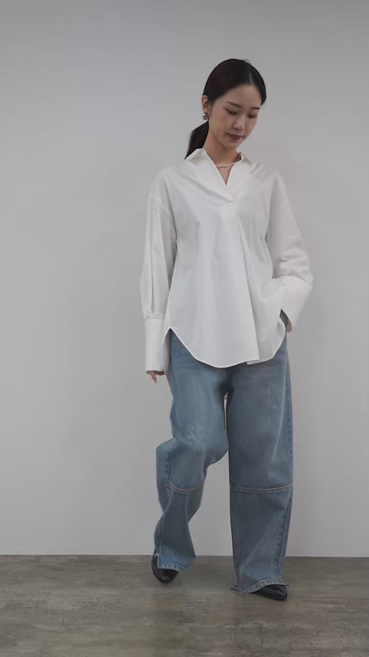 8月23日より予約販売開始】YENN（イェン） スキッパーシャツ 